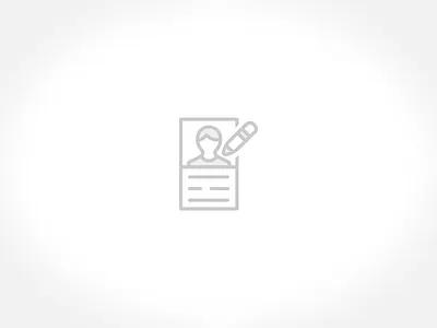 Create a Card card flat grey icon line pen profile white