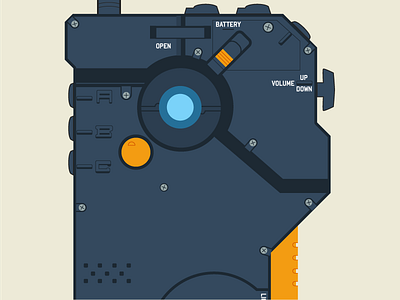 iDroid Detail design flat idroid illustration metal gear solid mgs