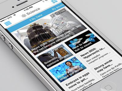 Rss reader app interface ios iphone news reader rss ui