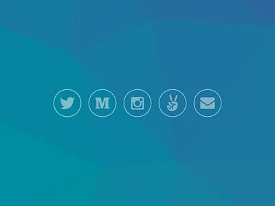Social Media Icons angellist flat icon instagram low poly medium poly social media trianglify twitter ui