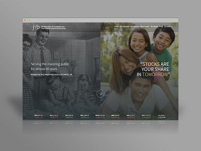 Jmbarcelon.com - Home Page 1950s brokerage business family business home page index stocks webdesign website