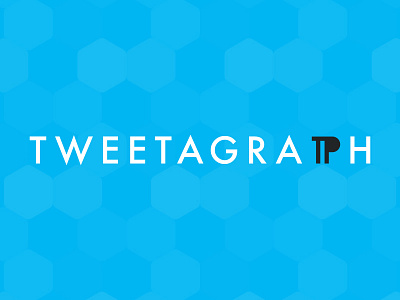 Tweetagraph logo logo pilcrow tetrahedron twitter