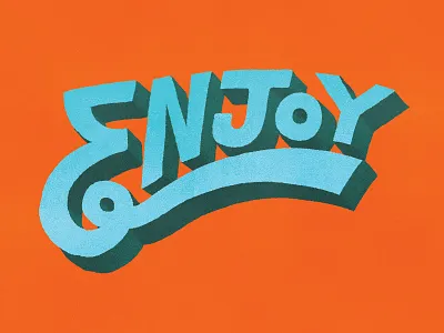 Enjoy enjoy handdrawn handlettering lettering type typography