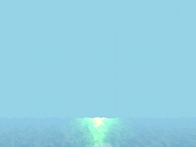 Scrolling Ocean Sunrise animated ocean random scrolling sunrise