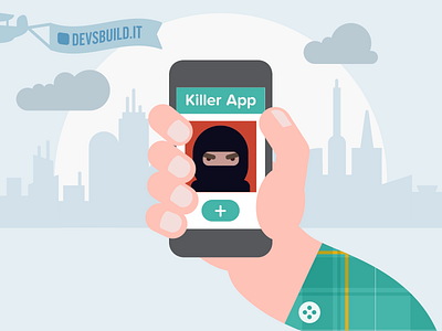 Killer App in the World animation app design art direction flat illustration