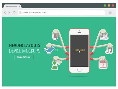 PSD Iphone Mockup design flat free icons iphone layout mockups responsive screen ui website