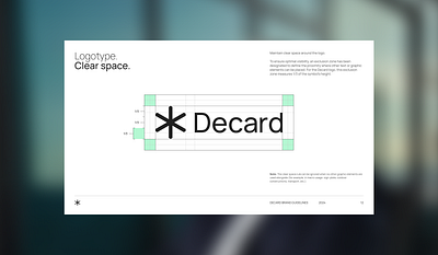 Decard Brandbook. Logotype & Symbol. brandbook branding design graphic design guidelines illustration logo symbol ui vector