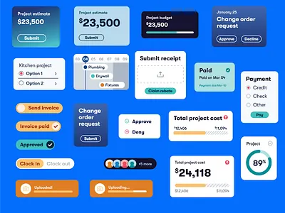 UI elements branding illustration ui
