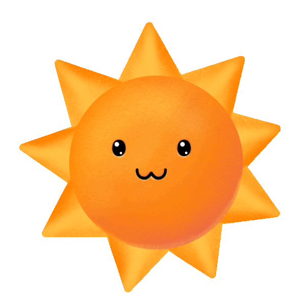 Happy sun gif animation gif illustrations procreate