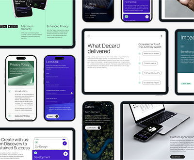 Decard. Mobile and tablet versions. design mobile tablet ui ux web design