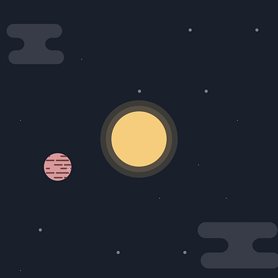 Planet after effects animation design gif illustration moon planet