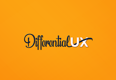 UX Differential Logo Design brand identity branding design elegant logo graphic design illustration logo logo design logodesign professional logo ui uiux unique logo ux ux logo vector