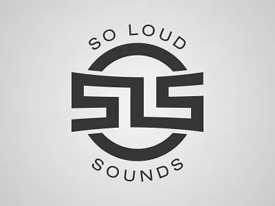 So Loud Sounds Logo brand dj logo monogram music sls