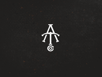 A.T. Co. a anchor bruner co design fishing icon logo mike monogram t tackle