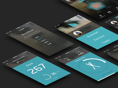 Sophie. exercise fitness gym ui ux