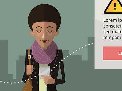Brand Illustration character flat friendly illustration smartphone smile ui