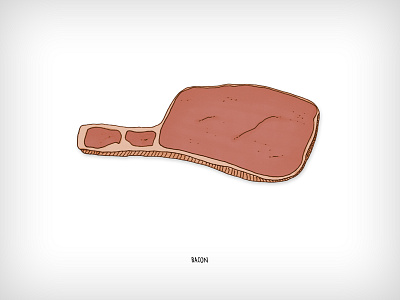 Bacon bacon cook cookery book cooking drawing food ham illustration meat pork sketch yummy