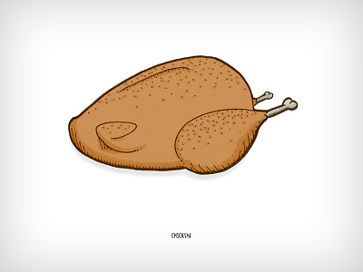 Chicken chicken cookery book cooking drawing food illustration meat poultry roast sketch