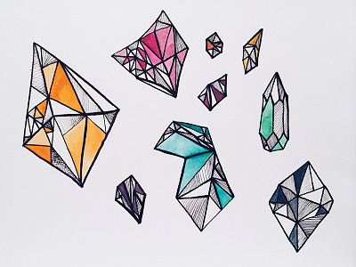 Gemeometry design drawing gems geometric geometry illustration