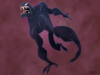 Venom comic book highforge illustrator old style photoshop schiani ledo venom