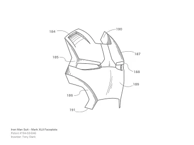 Patent #194-03-B46 iron man patent
