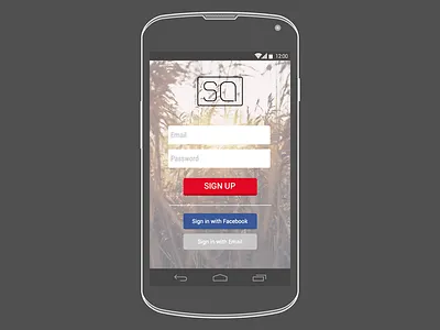 Login Screen android login sketch app