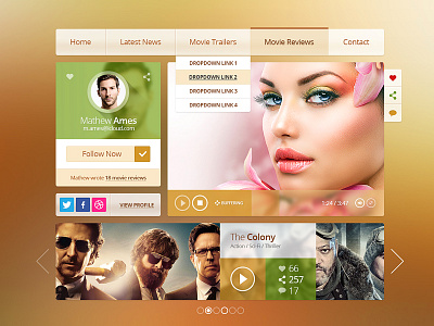 Movies Ui Kit graphics icons movies ui kit