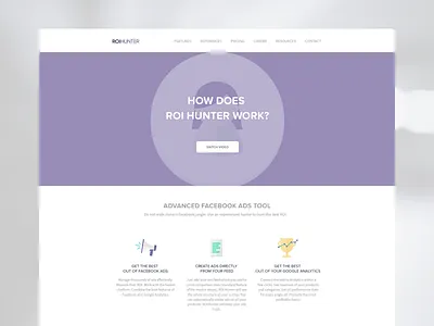 ROI Hunter animation flat hunter illustration motion roihunter webdesign