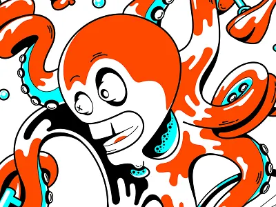 velOcto bicycle bike fixed fixie gear octopus parts vectorfreaks