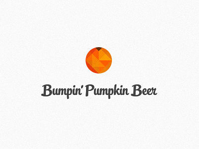 Bumpin' Pumpkin Beer beer blog icon identity logo orange pumpkin type