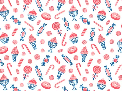 Sweets candy food illustration pattern sweets texture