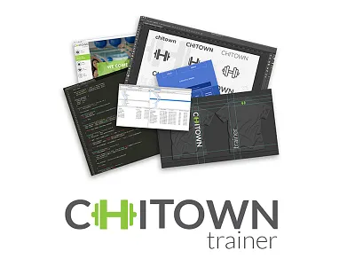 Logo/Branding branding design dumbbell fitness green logo training website