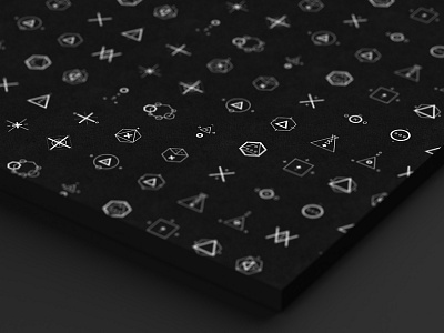 SIX // Symbols & Shapes Pattern clean geometric geometric design mono number poster shapes swiss symbols