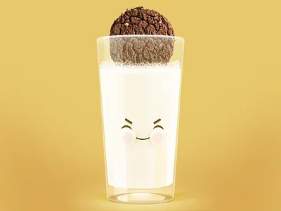 Milk beautiful illustration milk montaje