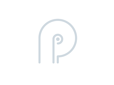 P Logo app icon ios logo p