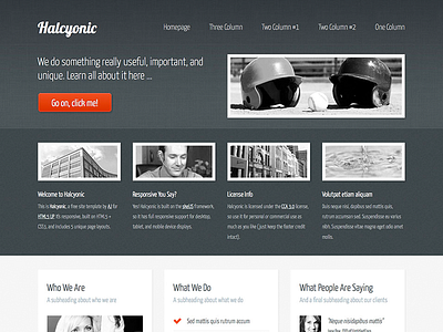 Halcyonic - Magazine Free Site Template css3 dark green html5 magazine responsive