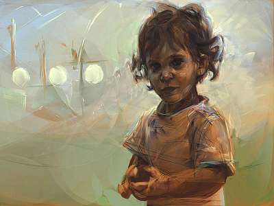 Study: Untitled alchemy child digital painting photoshop portrait