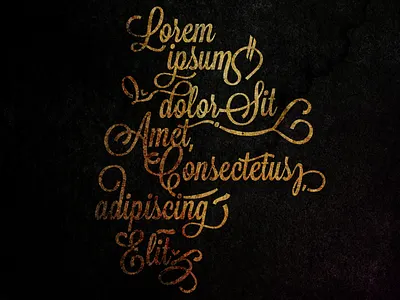 a play with lorem ipsum calligraphy design font ipsum lettering lorem typography