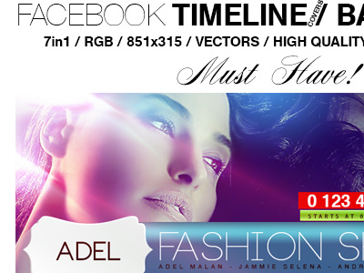 Facebook Timeline & Banner Ad. Templates advertisement banner creative facebook facebook cover modern professional profil social media twitter web banner