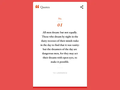 Quotes for Android android app application card minimal quotes typography uncharted