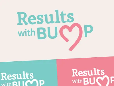 Results With Bump Identity baby heart identity logo