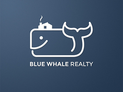 Blue Whale Realty logo realty whale