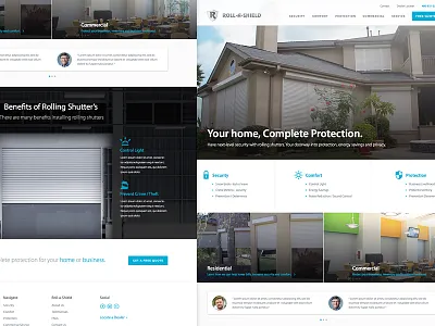 The Purge Ultimate Protection design home landing light protection purge rolling savings shutter ui ux website