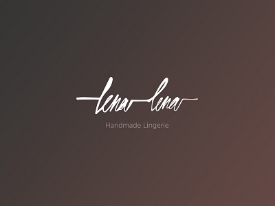 Lena-Lena Logo calligraphy handtype handwritten lingerie logo logotype type typography