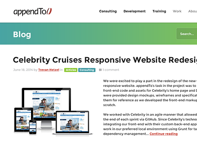 appendTo.com redesign agency redesign website
