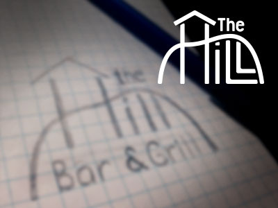 The Hill Bar & Grill lettering logo