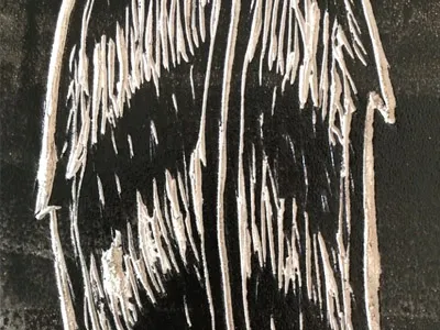 Fallen Feathers bar cerveza gallo identity linocut logo mezcal raleigh