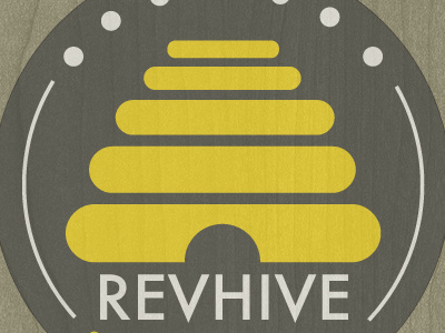 Revhive brand co op cowork coworking hive logo minimalist revhive