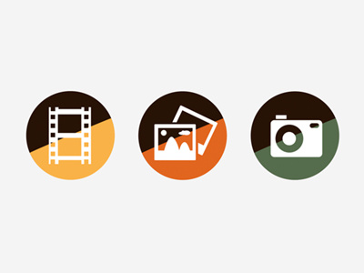 Icons Media camera icon film icon flat flat icons icon icons photo icon photography icon
