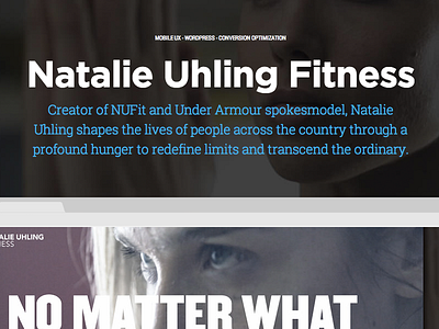 Natalie Uhling Fitness fitness nutrition responsive trainer video wordpress